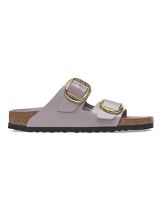 Birkenstock infradito in pelle Arizona Hammered Buckle donna colore violetto 1029762