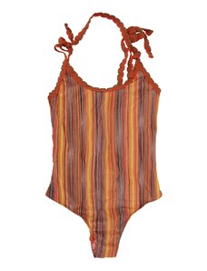 ME FUI MF23-0322U One-piece Swimsuit-S Arancione, Multicolore Poliammide, Elastan, Poliestere