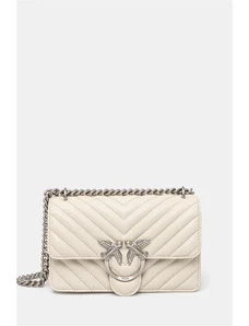 Pinko borsa a mano in pelle colore beige 100074 A0GK