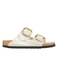 BIRKENSTOCK 1026128 ARIZONA BIG BUCKLE HIGH-SHINE ECRU NARROW FIT