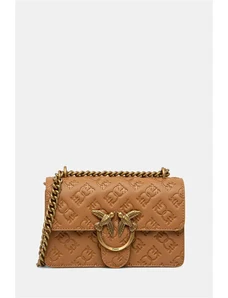 Pinko borsa a mano in pelle colore marrone 100074 A1YB