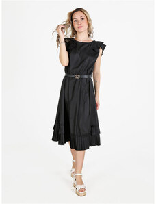 OHara Abito A-Line in Chiffon con Scollo a V Azzurro