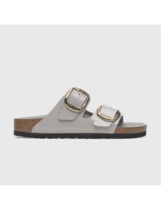 Birkenstock Arizona Big Buckle High-shine Stone Coin Grigio Donna Scarpe