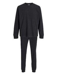 SaneShoppe Pigiama da uomo a maniche lunghe in pile termico con pantaloni a  quadri Nero XL
