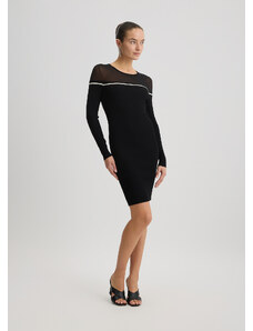 Vestito Ballerina Donna Con Strass - Body Schiena Scoperta Per Pattinaggio E Danza Classica - Foto 9