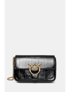 Pinko borsa a mano in pelle colore nero 100061 A1VE