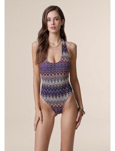 Costume Da Bagno Intero Donna SHEKINI - Monokini Brasiliano Collo Basso Con Tagli Laterali Sexy, Perizoma High Cut - Foto 10