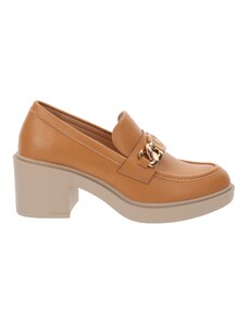 Mocassini Donna Lucky Brand Parmin Con Tacco: Blu Midnight, Nabuk, Taglia 36