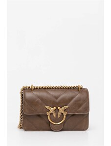 Pinko borsa a mano in pelle colore marrone 100074 A1UR