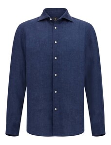 Camicia Uomo In Lino E Cotone WAZZAP - Maniche Lunghe Stile Hippie Per Estate