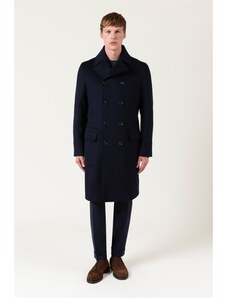 TRENCH CAPPOTTO UOMO Lana Senape Invernale Doppiopetto Slim M,L,XL,XXL EUR 39,90 - IT - Foto 6