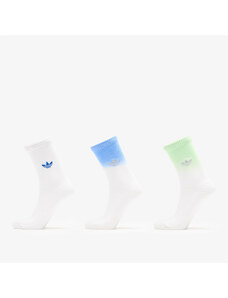 adidas Originals adidas Ombre Crew Socks 3-Pack White/ Pulse Lime S
