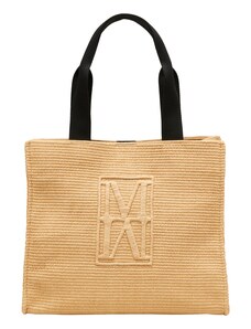 Borsa Shopping La Carrie Scamosciata Cuoio con Stampa Etnica e