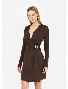 Maya Vestito lungo da damigella in raffinate paillettes corallo