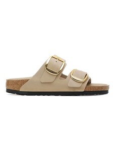 Birkenstock infradito in pelle Arizona Big Buckle donna colore beige 1030382