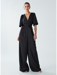 Kocca TUTA ELEGANTE A MANICHE CORTE, NERO