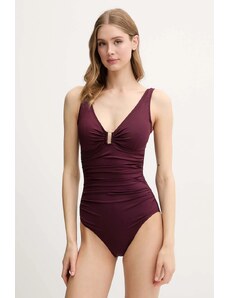 Lauren Ralph Lauren costume da bagno intero colore granata
