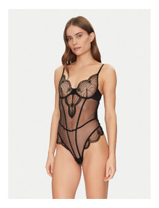 SamHeng Body da Donna Sottogiacca Trasparente Manica Lunga