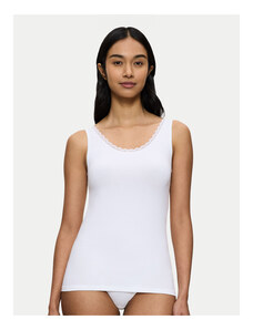 Canottiera Intimo Donna In Cotone Filo Di Scozia Spalla Larga | BY SELINA SL5068 | Bianco Taglia 8 (XXXL)