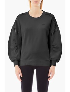 Felpa Liu Jo Donna Con Strass - Girocollo In Viscosa Elastan, Modello TF4212 - Foto 7