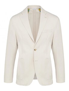 Blazer In Cotone Uomo Slim Fit - Made In Italy, Cucitura Chicco Di Riso, Casual Elegante - Foto 3
