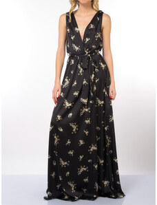 STYLEWORD Abito Lungo Da Donna Con Stampa Floreale Senza Maniche