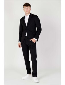 Abito Elegante Uomo Abito Matrimonio Uomo Nero - Con Gilet E Cravatta Completo 4 Pezzi - Foto 3