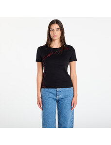Maglietta Desigual T-Shirt With Embroidered Lettering Black M