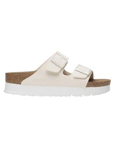 BIRKENSTOCK SANDALO " ARIZONA FLEX PLATFORM " IN BIRKO-FLOR / WHITE