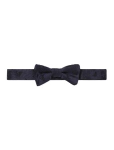Set Fusciacca E Papillon In Seta Nero: Fascia Smoking Oversize E Fiocco Regolabile, Made In Italy