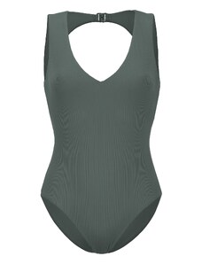 Costume Da Bagno Intero Donna | Scollo A V Push Up | Modellante Reggibile | Taglia Forte - Foto 9