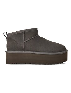 UGG stivali da neve in camoscio Classic Ultra Mini Platform