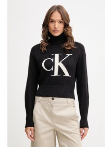 Calvin Klein Jeans maglione in cotone donna colore nero LV047D349G