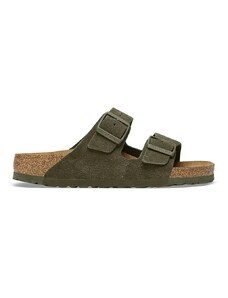 Birkenstock ciabatte slide in camoscio donna