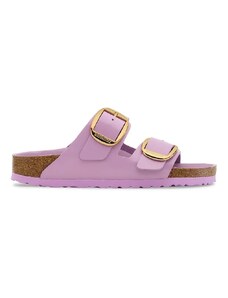 Birkenstock infradito in pelle Arizona Big Buckle donna colore violetto 1030328