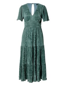 Abito Da Sera Berylove Donna - Lungo Con Spacco E Maniche Corte | Elegante Per Matrimoni E Party | Tessuto Chiffon - Foto 2