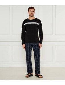 SaneShoppe Set Pigiama in Pile Termico a Maniche Lunghe da Uomo