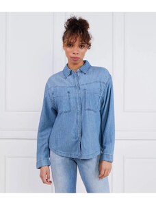 VICOLO Camicia smanicata in denim Woman