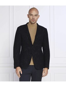 ASOS DESIGN Giacca da abito slim blu navy con collo alla coreana