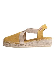 Espadrillas Con Zeppa Toni Pons CALDES | Donna Vegan In Lino | Tacco 7 Cm | Fatto A Mano In Spagna - Foto 7