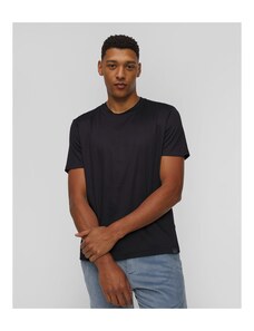 Le Shark T-Shirt Uomo Tinta Unita, Filato Bicolore, Piqué Birdseye, Con Badge In Gomma, Orlo Spaccato