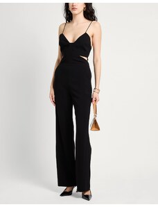 Topshop Tuta jumpsuit nera casual con bottoni-Black