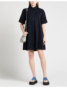 Vestito azzurro bianco in cotone voile - Trame