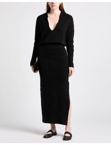Vestito Elegante Donna In Velluto Con Scollo A V E Paillettes – Abito Lungo Da Sera Per Natale, Capodanno, Cerimonie – Maniche Lunghe, Comodo E Scintillante