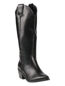 Malu Shoes Scarpe stivalI donna a punta pelle nero tacco spillo