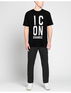 T-shirt Dsquared2 in cotone con foglia Uomo