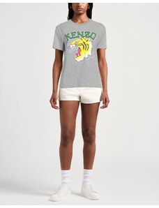 T-shirt donna Kenzo Tiger bianca con stampa Donna