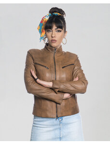 Vero Moda Giacca Crop VMJOSE ecopelle scamosciata Donna