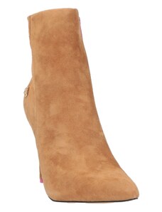 scarpe donna FORNARINA stivaletti nero tessuto camoscio BX114