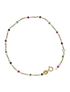 Bracciale Donna Oro Con Pietre Portafortuna - Gioiello Regolabile Per Donne E Ragazze - Foto 5